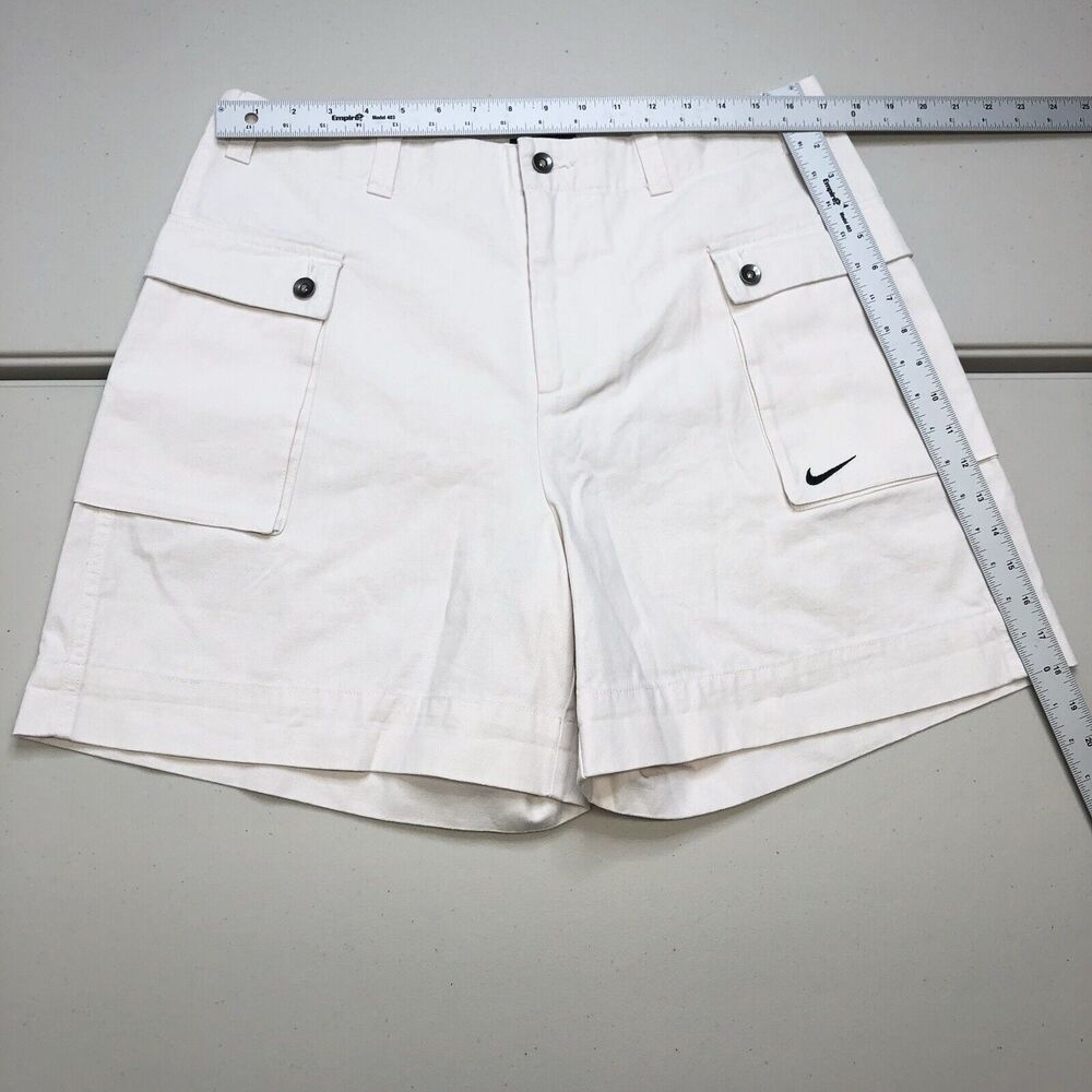 Nike Life Woven P44 Cargo Canvas Shorts White FJ7137-030 Men’s Size 34 - Picture 3 of 8